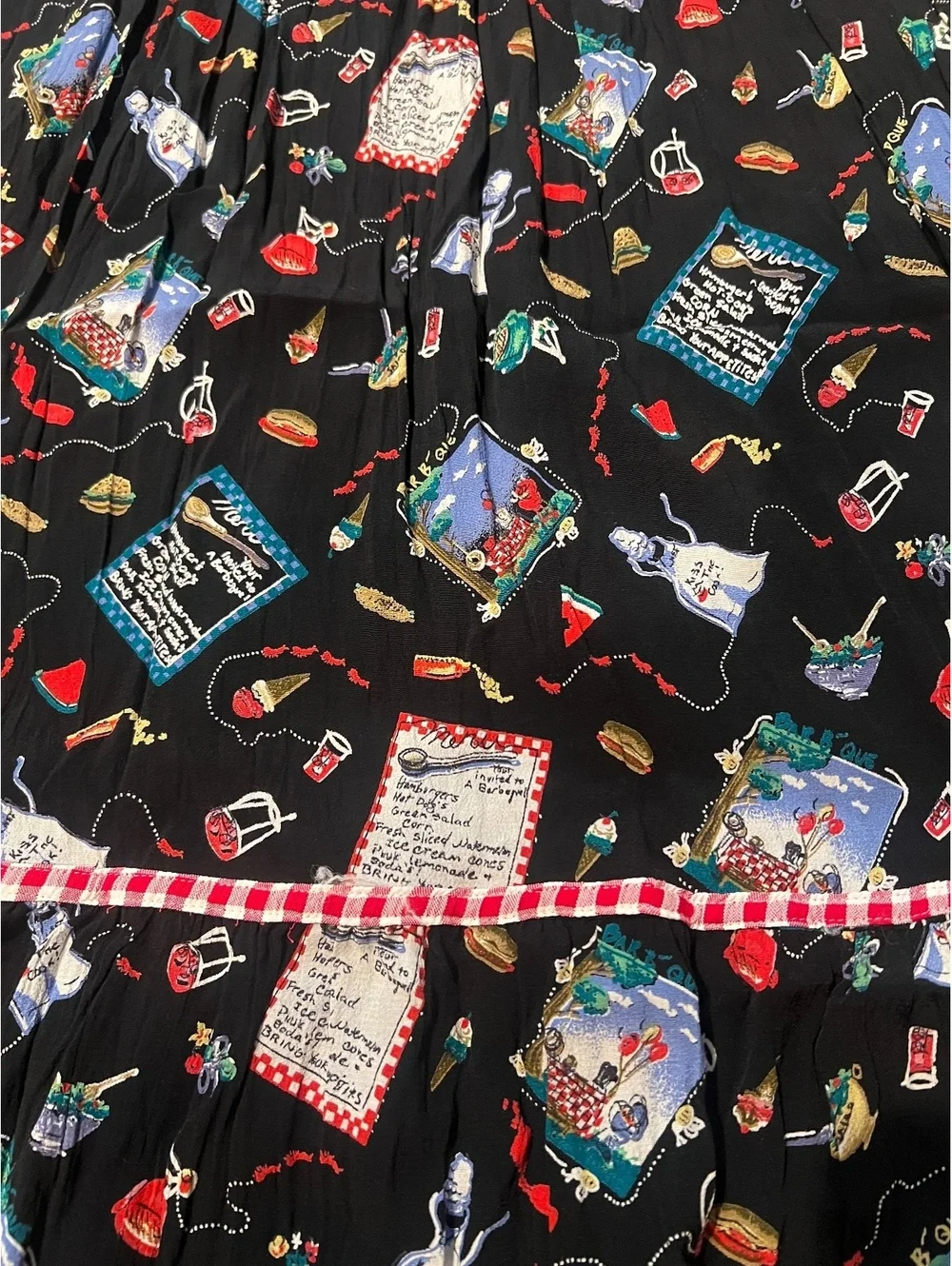 Vintage Picnic Maxi Skirt